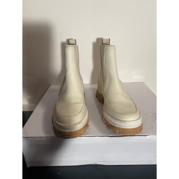 SOREL Brex Waterproof Chelsea Boot in Natural/Sea at Nordstrom, Size 5.5 - Picture 2 of 9